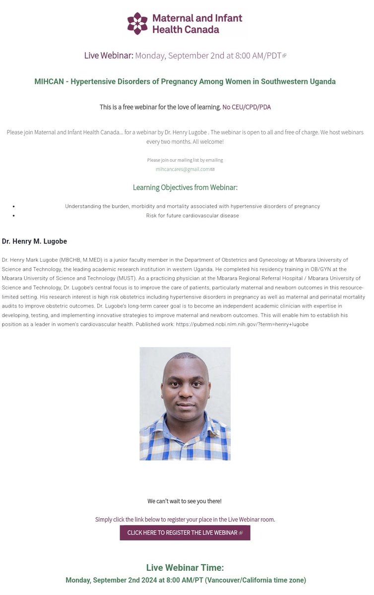 Henry Mark Lugobe (@henrylugobe) on Twitter photo I will be telling our preeclampsia story on Monday 2nd September. Please sign up and listen in healthyseminars.com/MIH-Canada <a href="/IsabelleMalhame/">Isabelle Malhamé</a> <a href="/preeclampsia/">Preeclampsia Fndn</a> <a href="/apec_gh/">Action On Preeclampsia Ghana</a> <a href="/MySMFM/">SMFM</a> <a href="/MbararaUST/">Mbarara University</a> <a href="/commschols/">CSC in the UK</a> <a href="/Cam_Repro/">Cambridge Reproduction</a> <a href="/Cambridge_Uni/">Cambridge University</a> <a href="/CambGHP/">Cambridge Global Health Partnerships</a> <a href="/Vero_Giorgione/">Veronica Giorgione 🤰🏻🫀🔬</a> <a href="/Adroma_Moses/">Adroma Moses</a> <a href="/drhill22/">Ben Netanyahu</a> <a href="/allbaguma2/">Freeman</a> I will be telling our preeclampsia story on Monday 2nd September. Please sign up and listen in healthyseminars.com/MIH-Canada <a href="/IsabelleMalhame/">Isabelle Malhamé</a> <a href="/preeclampsia/">Preeclampsia Fndn</a> <a href="/apec_gh/">Action On Preeclampsia Ghana</a> <a href="/MySMFM/">SMFM</a> <a href="/MbararaUST/">Mbarara University</a> <a href="/commschols/">CSC in the UK</a> <a href="/Cam_Repro/">Cambridge Reproduction</a> <a href="/Cambridge_Uni/">Cambridge University</a> <a href="/CambGHP/">Cambridge Global Health Partnerships</a> <a href="/Vero_Giorgione/">Veronica Giorgione 🤰🏻🫀🔬</a> <a href="/Adroma_Moses/">Adroma Moses</a> <a href="/drhill22/">Ben Netanyahu</a> <a href="/allbaguma2/">Freeman</a>