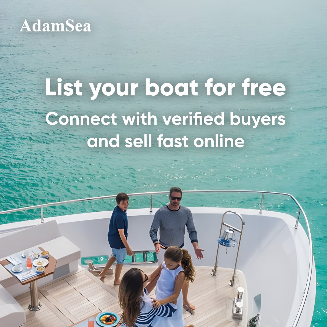 AdamSea_'s tweet image. List your boat for free on AdamSea. Connect with verified buyers and sell fast online!

adamsea.com/register

#SellYourBoat #BoatSale #BoatMarketplace #BoatListing #MarineSales #BoatLife #BoatingCommunity #YachtSales #BoatOwners #BoatDealers #BoatForSale #NauticalLife #AdamSea