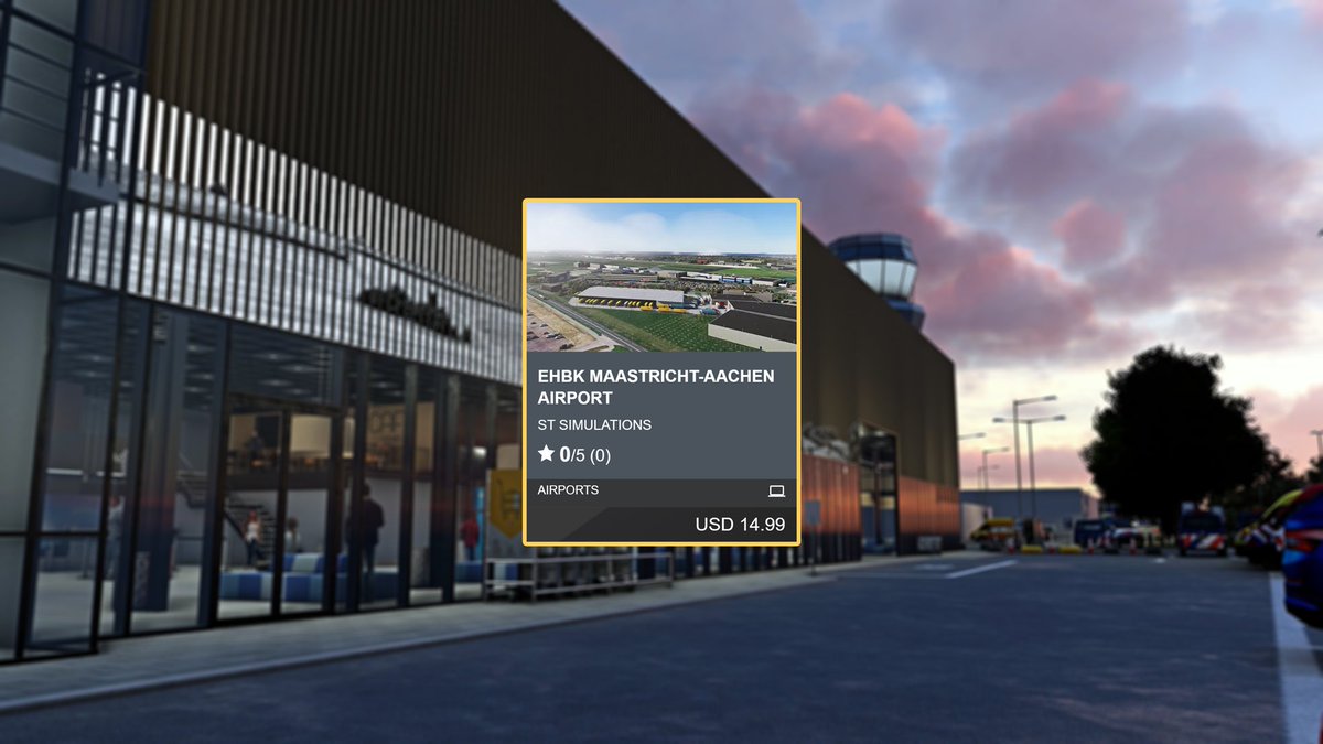 stsimulations's tweet photo. 🇳🇱 EHBK Maastricht-Aachen Airport is now available on the MSFS Marketplace! (We will release an update for the Xbox version.) 
✈️#MicrosoftFlightSimulator https://t.co/wcBzO2iwU7