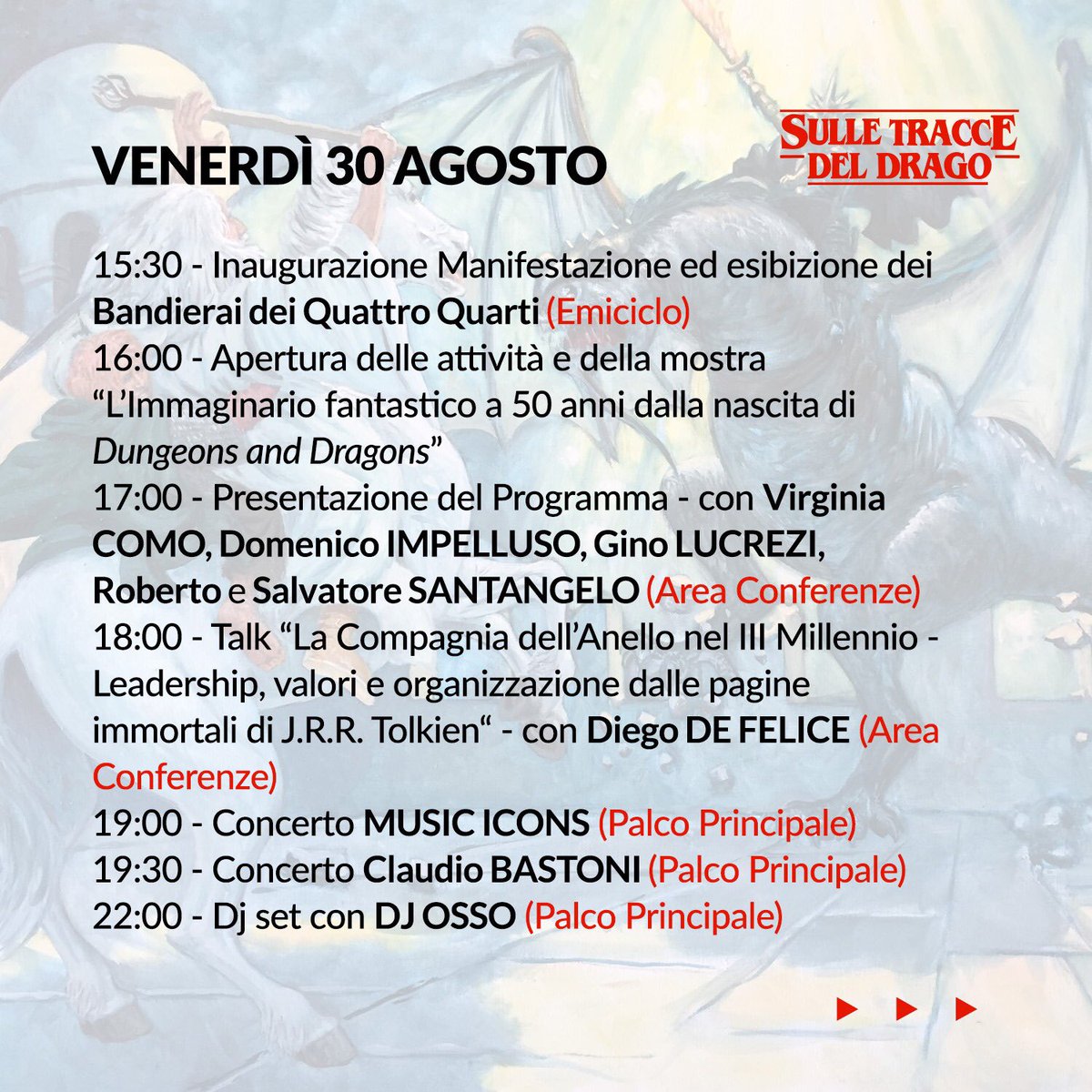 laquilarinasce's tweet photo. #STDD: una scatola magica che si rinnova ogni anno con nuove iniziative musicali, culturali e ludico-ricreative. Tutte ispirate alla riscoperta delle radici, dell'identità coltivando contemporaneamente la capacità di includere. Sempre #Fantasy #JRRTolkien #GiochidiRuolo #LAquila https://t.co/HCgBaFIWG6