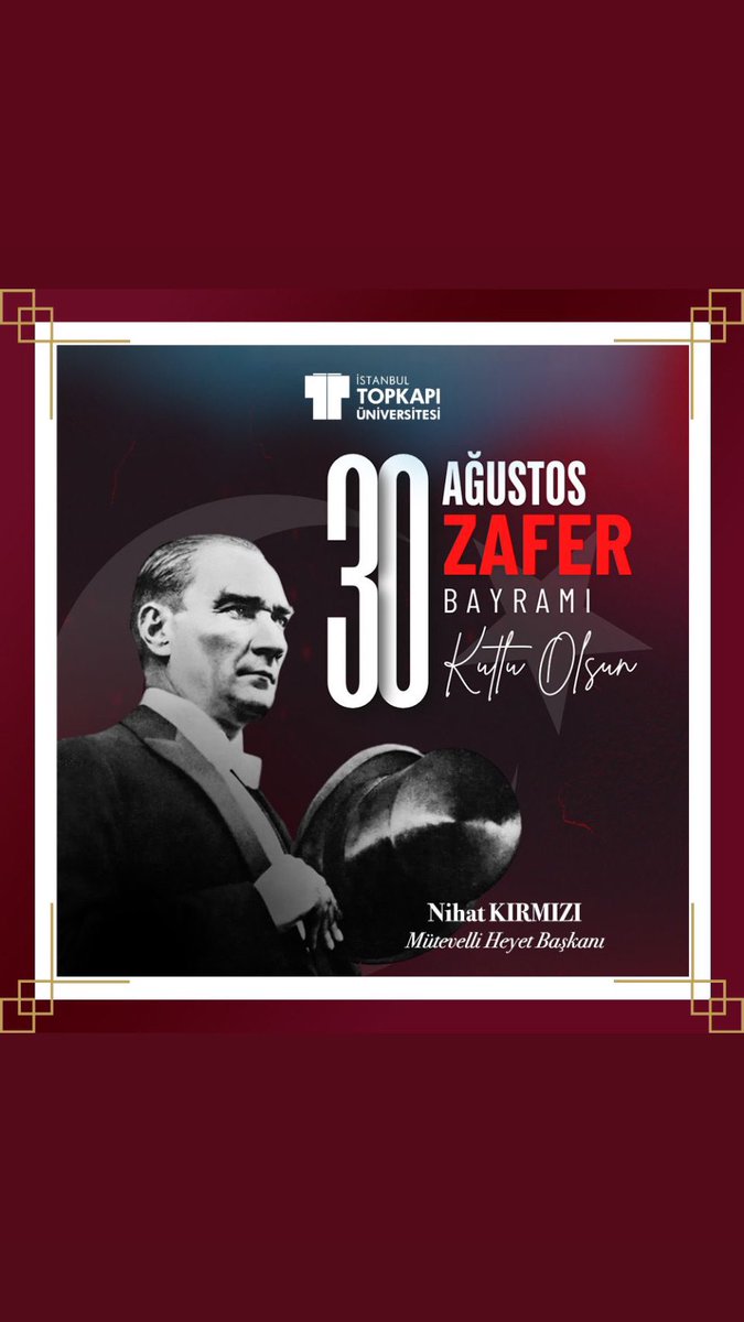 Şanlı Tarihi  büyük zaferlerle dolu milletimizin Zafer bayramı kutlu olsun