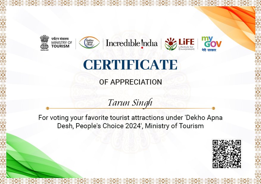 Please Vote for destination Andaman at Dekho Apna Desh People’s Choice Tourist Poll.
 
Voting lines  closes after 15th of September

#Dekhoapnadesh
#Visit Andaman
<a href="/tourismgoi/">Ministry of Tourism</a> 
How to vote

- Visit the website: bit.ly/MoT-DAD