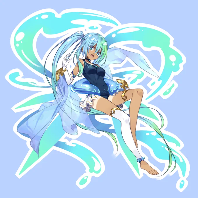スク水の神夏はまだまだ終わらねぇ!ドン! 