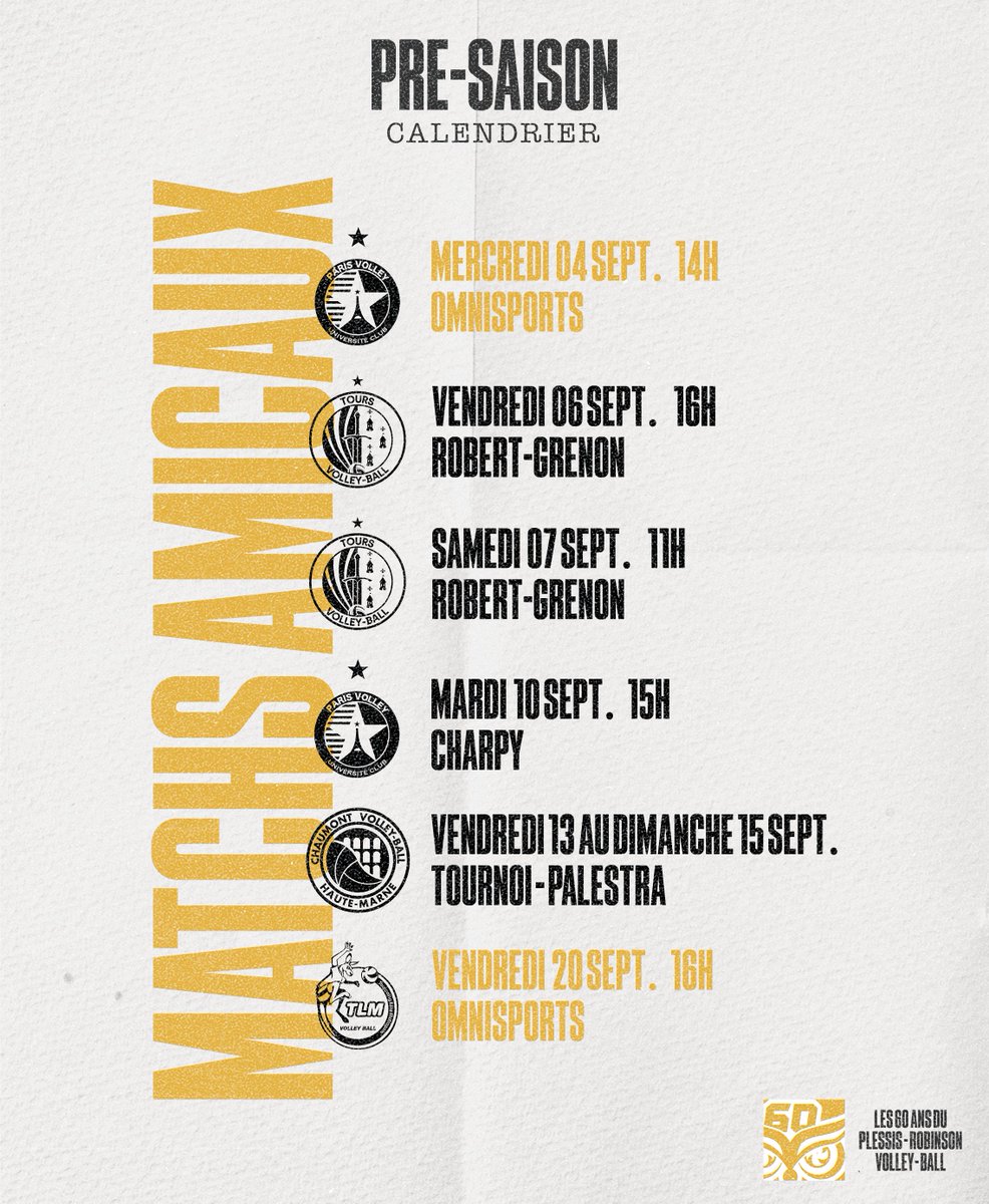 prvball92's tweet photo. Calendrier des matchs amicaux 🗓

Venez nombreux pour encourager les Hiboux dans leur préparation avant le début du championnat le 28 septembre ! 🔥

Concernant les rencontres à l’Espace Omnisports, l’accès aux tribunes sera libre 🏟 https://t.co/7JNUIRhnDM