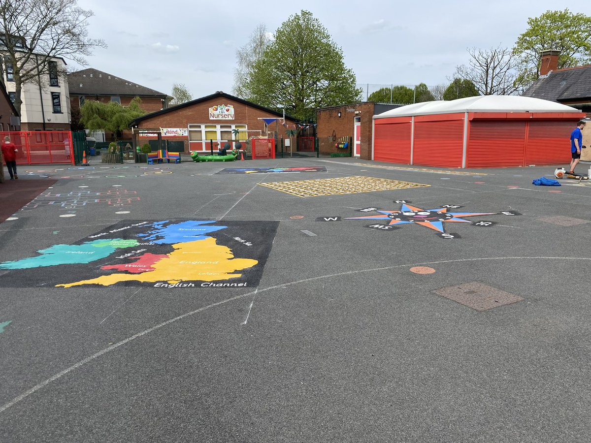 1st4playgrounds's tweet photo. Some schools have asked for their town, city or village to be marked on the map to show exactly where they live, this can be done free of charge upon request.
Colourful and vibrant and an excellent learning tool for all ages!

#first4playgrounds #thermoplasticmarkings https://t.co/PkNyjTLhYr