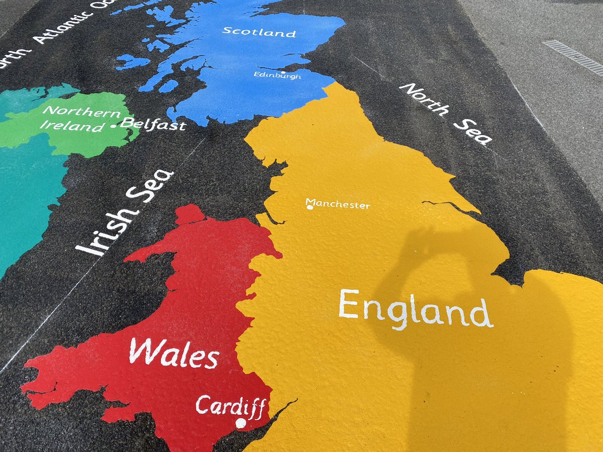 1st4playgrounds's tweet photo. Some schools have asked for their town, city or village to be marked on the map to show exactly where they live, this can be done free of charge upon request.
Colourful and vibrant and an excellent learning tool for all ages!

#first4playgrounds #thermoplasticmarkings https://t.co/PkNyjTLhYr