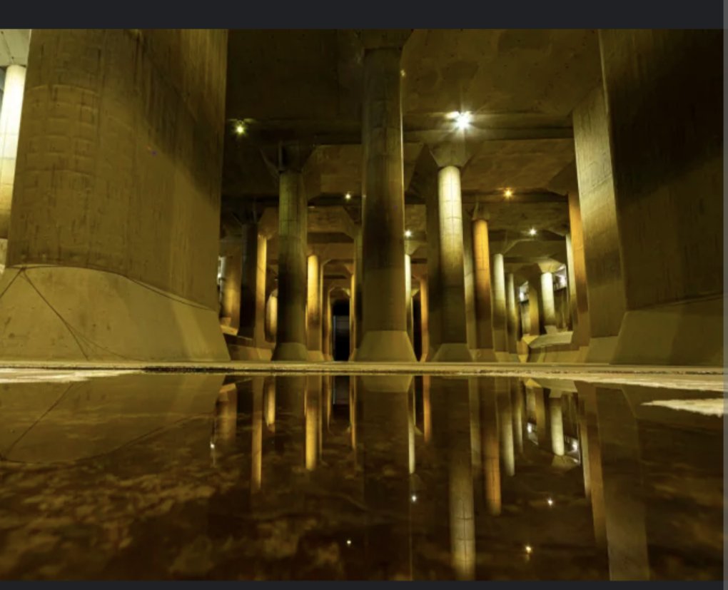 hidearshake's tweet photo. 水が海岸を引き起こしています。#UndergroundTemple - 洪水は、首都圏外側地下放流路の2番目、3番目、5番目のシャフトに押し寄せています。No.18水路からの水が深さ67mの2番目のシャフトに注ぐときの自然の力をご覧ください。
#地下神殿 https://t.co/JeD8nCDSJV