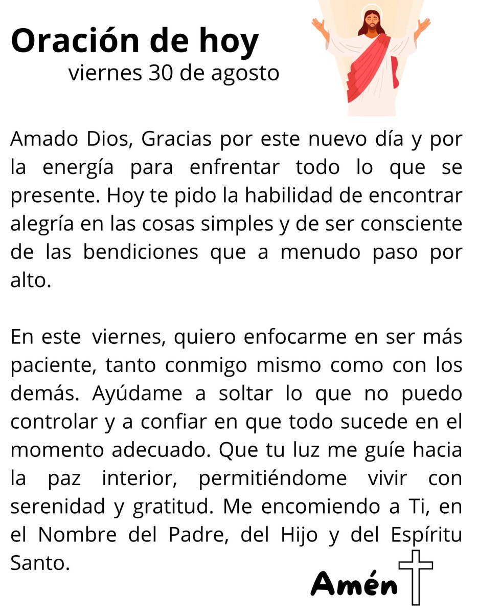Oración de hoy viernes🌟