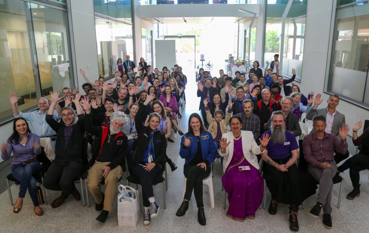 ICRAR's tweet photo. We were all excited to host the amazing Katherine Bennell-Pegg at The University of Western Australia node of ICRAR today. It was fantastic to hear about becoming Australia's first astronaut and her thoughts on encouraging our next generation into STEM and toward the stars! https://t.co/U7LCuvupv3