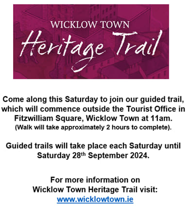 WicklowTownTeam's tweet photo. The Wicklow Town Heritage Trail takes place every Saturday at 11am in Fitzwilliam Square. https://t.co/0Bt1rGjvzN