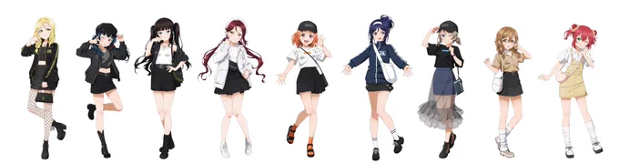 【商品情報】【Aqours】  『ラブライブ!サンシャイン!!』から 「arma bianca」 × 「アニメイト」の共同ブランド 「arti-mate」によるオリジナルアパレル、雑貨の アニメイト限定販売が決定!  おそろいコーデがテーマの描き下ろしも公開  詳細はこちら→ #lovelive #Aqours