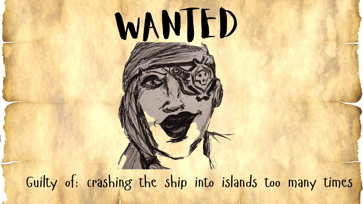 PiratePost_'s tweet photo. Inspired by @seaofthieves in-game wanted posters, The Daily Parrot now has a dedicated, unofficial wanted space. Like, follow, and comment what your pirate buddies are guilty of using #BeMoreParrot for a chance to be featured with a pirate portrait...
#SeaOfThieves #fanart #art https://t.co/FlmVKyroGu