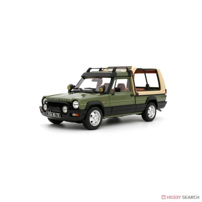 hobbysearch_mc's tweet image. 【ミニカー予約】OttO mobile(オットーモビル)
1/18 タルボ マトラ ランチョ ディスカバラブル 1981 (グリーン)
予約開始です！→ 1999.co.jp/11119584
#ミニカー #タルボ #Talbot #マトラ #Matra #ModelCar #ResinCar