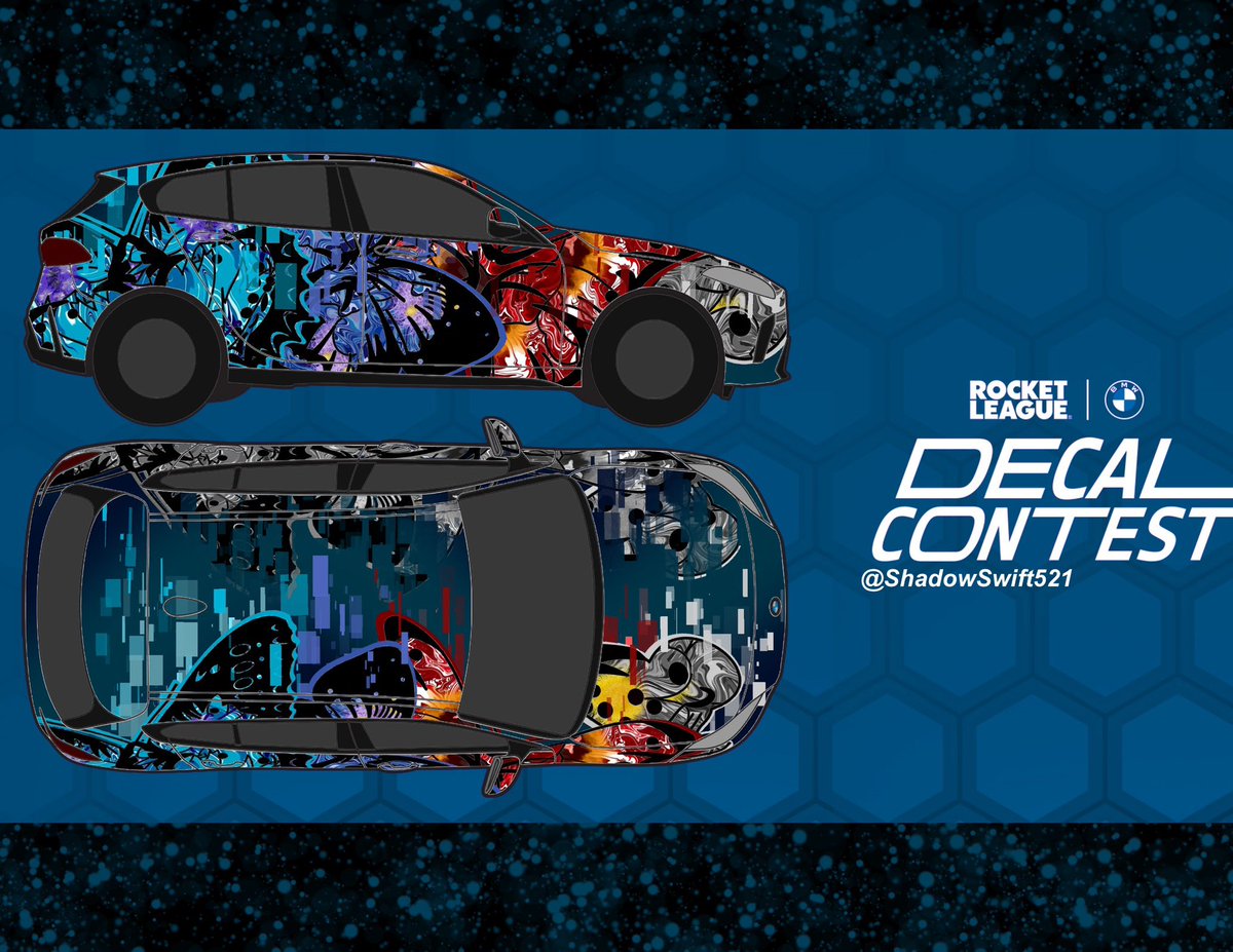 ShadowSwift521's tweet photo. Here’s my submission! #RocketLeagueBMWDecalContest #contest https://t.co/pfk9x6GwlO