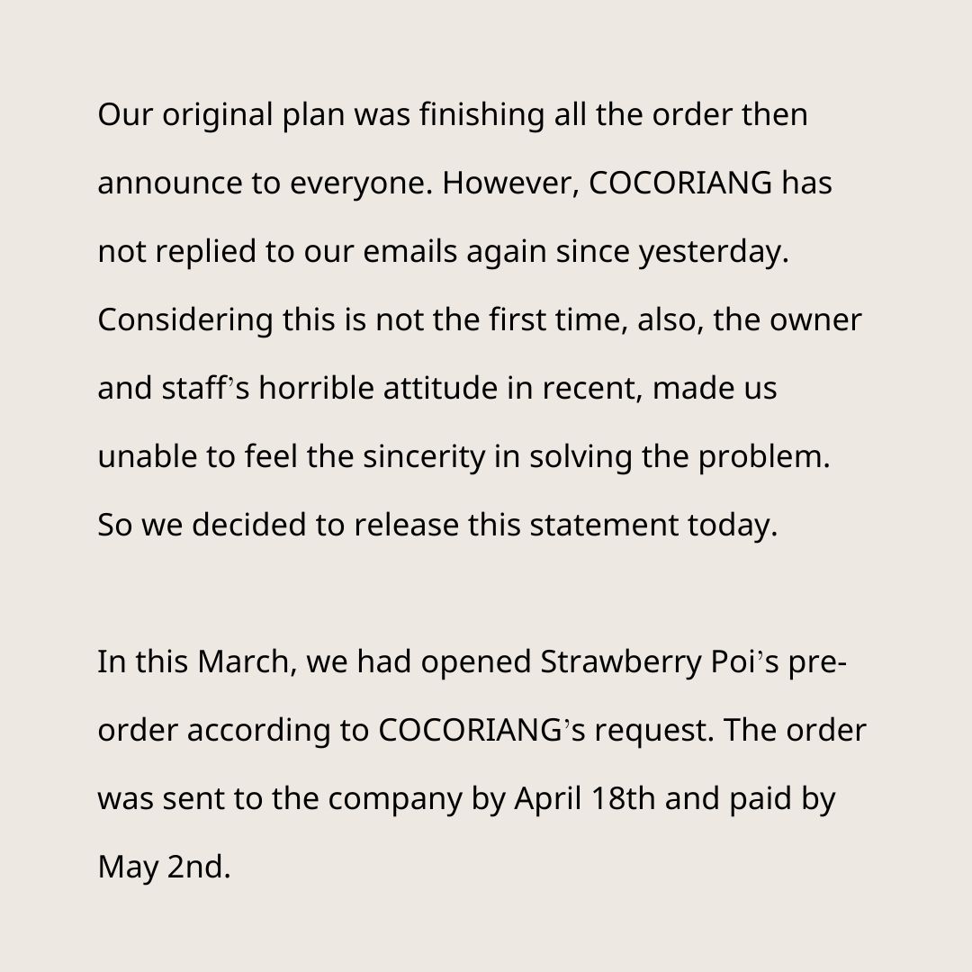 fliesfish's tweet photo. About finishing our dealership with @Cocoriang 

COCORIANG  との販売代理店契約を終了🙏

COCORIANG 과 함께 대리점 마무리🙏

#COCORIANG https://t.co/e2ffZjg7dw