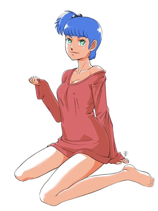 #トミフェスイラスト募集ザブングル20話「アコンは伊達男か?」を観て思わず描いてしまったので軽く色をつけて(ラグ・ウラロ、どうなっちまうの?この先さぁ…)#戦闘メカザブングル #ラグ・ウラロ #島津冴子 