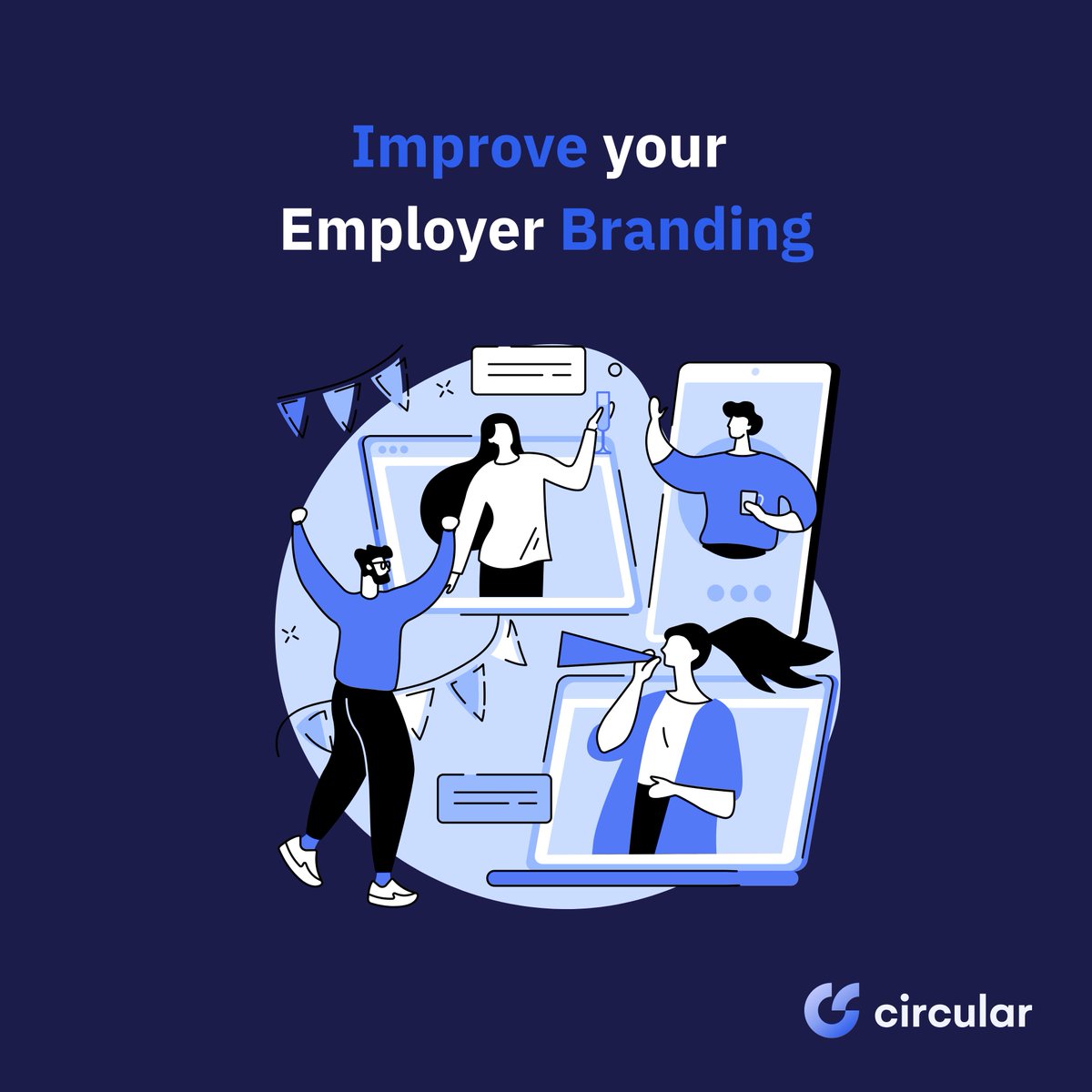 Circular tweet media