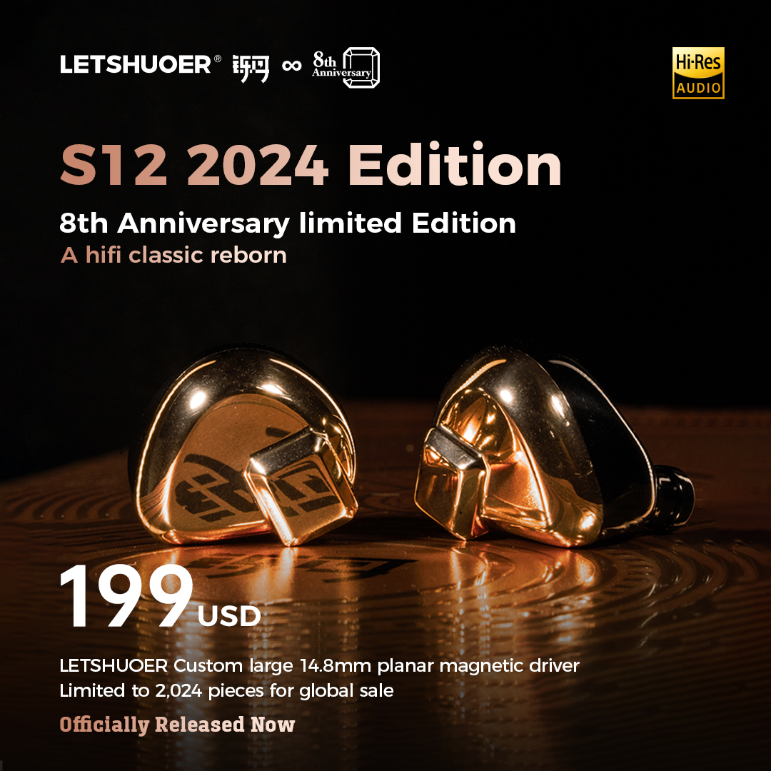 letshuoer's tweet photo. LETSHUOER S12 2024 Edition is officially launched now.📍
8th Anniversarylimited Edition, a hifi classic reborn🧡
Global limited release of 2024 units🖤
https://t.co/qjfGli7wWv
#letshuoer #earphone #iem #hifi #newrelease #audiogear #S12 #s12pro #S12ed #onsalenow #newrelease202 https://t.co/UsUKqO14eM