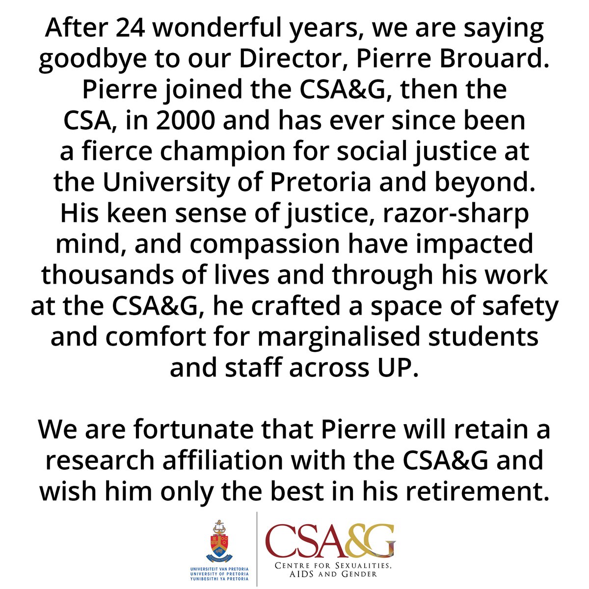 Centre for Sexualities AIDS and Gender (CSA&G) tweet media