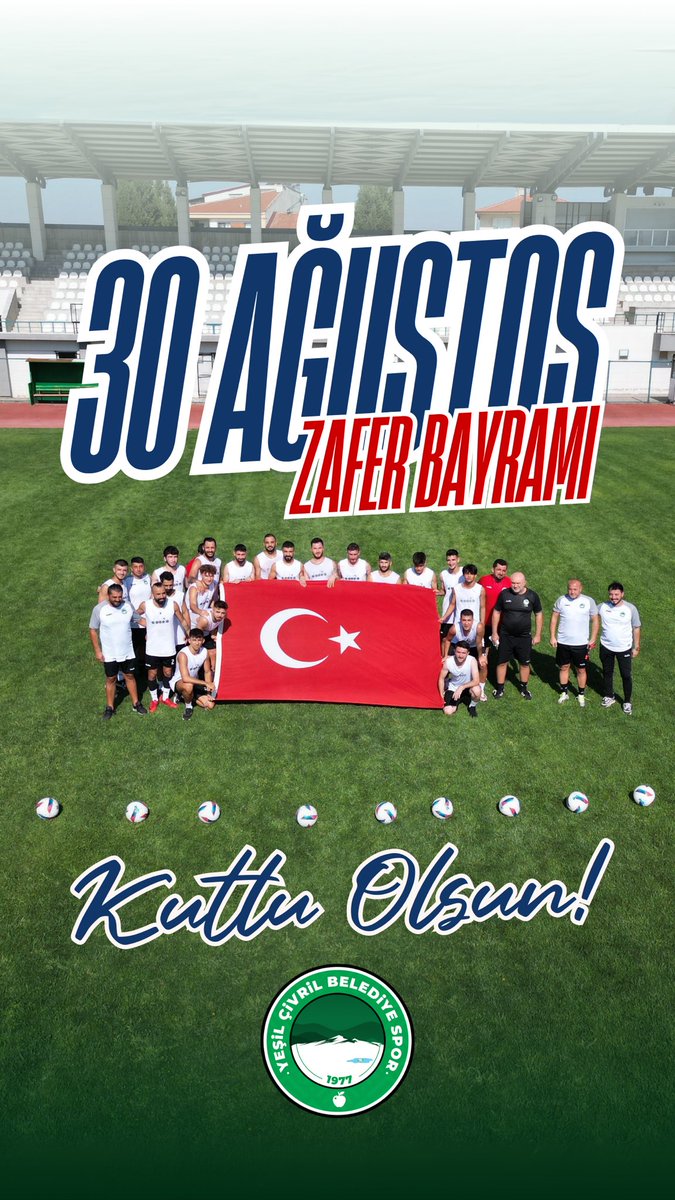 Başta Başkomutan Gazi Mustafa Kemal Atatürk ve silah arkadaşları olmak üzere çıktıkları yolda canlarını ortaya koyan tüm şehitlerimizi ve gazilerimizi sonsuz minnet ve saygıyla anıyoruz.

Büyük Zaferimizin 102. yılı kutlu olsun!

Yeşil Çivril Belediye Spor Kulübü