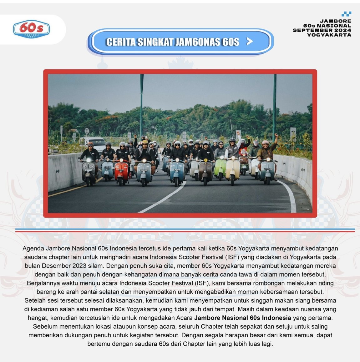 punxrib's tweet photo. Intermezzo dulu ah...siap-siap buat:

Jambore Nasional 60's Indonesia 🇮🇩 #1 - Yogyakarta, 21-22 Sep 2024 https://t.co/IyixP8XvCE