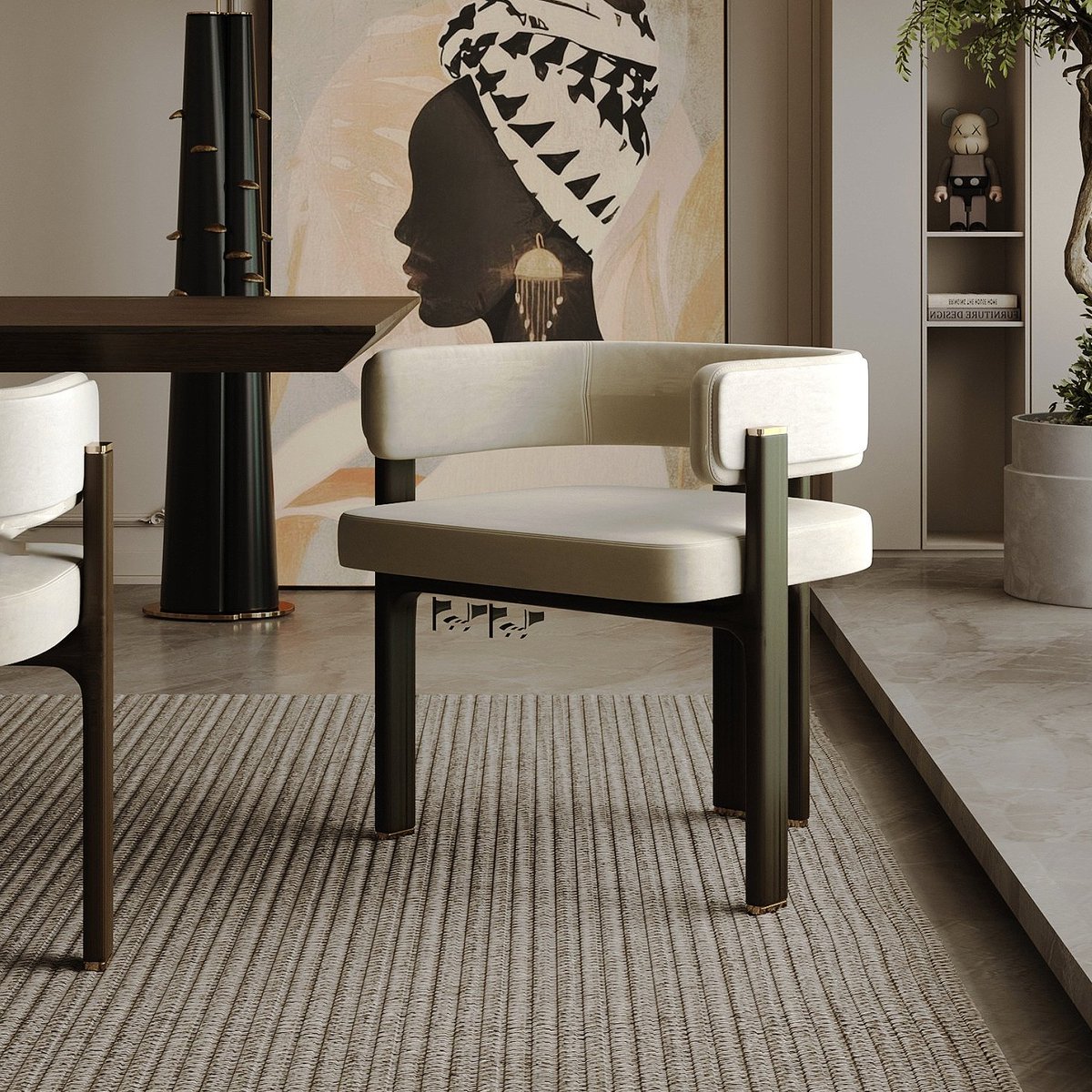 Unparalleled Elegance: Elevate your dining experience with the Charlemagne Luxury Dining Chair. Our high-end chair epitomises modern sophistication, featuring eucalyptus wood, plush upholstery, and elegant brass accents.
#interiordesign #luxuryhomes