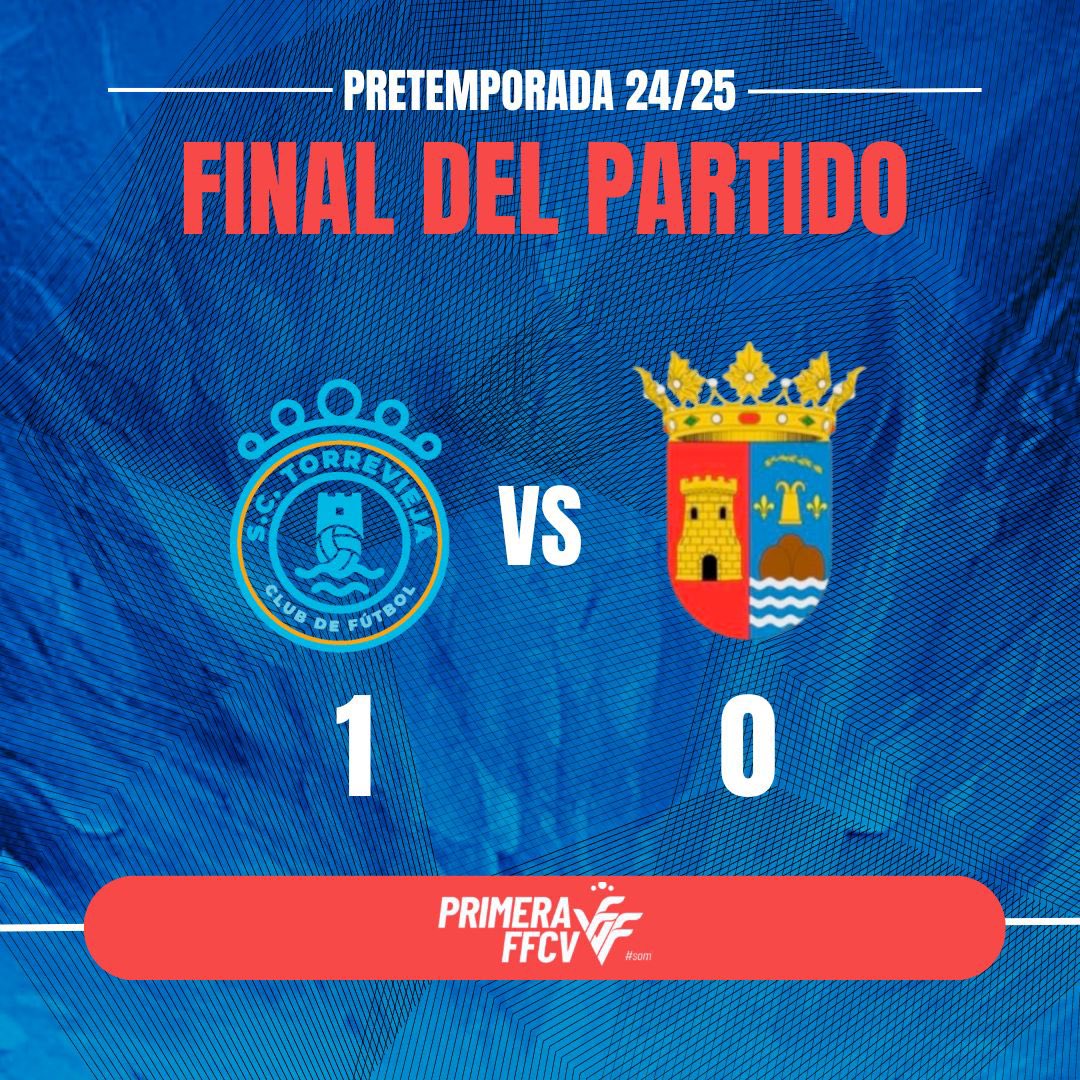 Gran trabajo de los nuestros ante un gran rival en un partido muy disputado. Con este último partido termina la pretemporada. Mucha suerte al <a href="/sctorreviejacf/">SC Torrevieja CF</a> 

📑1-0

#VamosBenferri
#canteraorihuelabenferri