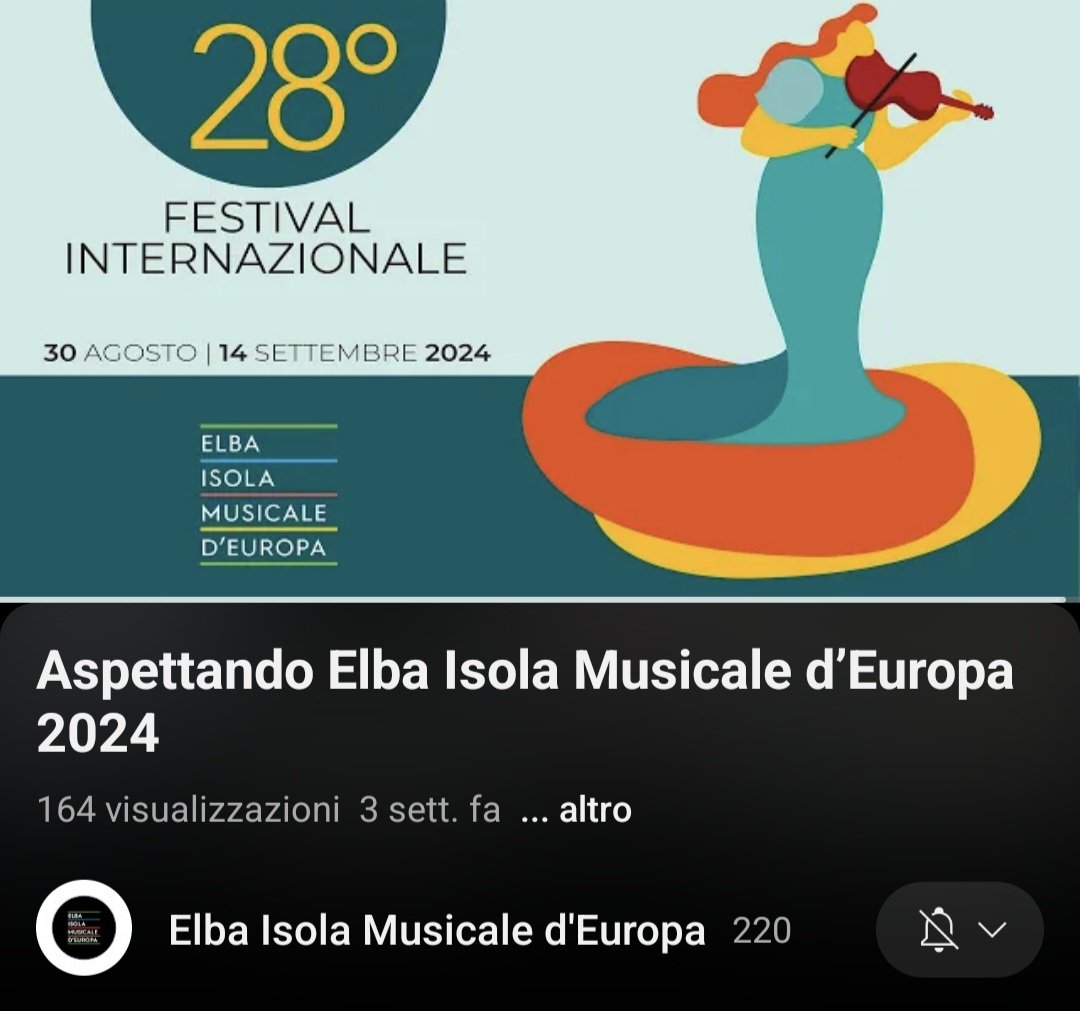 Elba Isola Musicale d'Europa 2024📹🎶

youtu.be/7BxdvuglEW8?si…