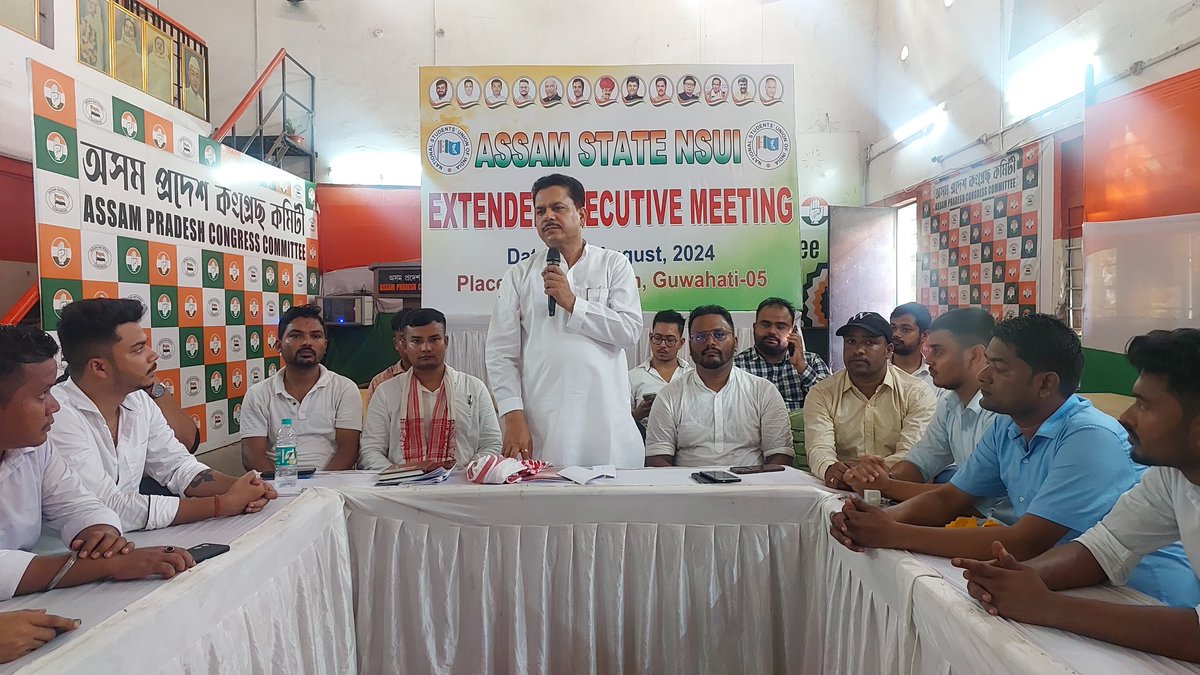 Assam Congress (@incassam) on Twitter photo Assam PCC President Shri <a href="/BhupenKBorah/">Bhupen kumar Borah</a> addressed the State Execuitive meeting of <a href="/NSUIAssam/">NSUI Assam</a>, presided by <a href="/_KrishanuBaruah/">Krishanu Baruah</a> at Guwahati Rajiv Bhawan today. Assam PCC President Shri <a href="/BhupenKBorah/">Bhupen kumar Borah</a> addressed the State Execuitive meeting of <a href="/NSUIAssam/">NSUI Assam</a>, presided by <a href="/_KrishanuBaruah/">Krishanu Baruah</a> at Guwahati Rajiv Bhawan today.