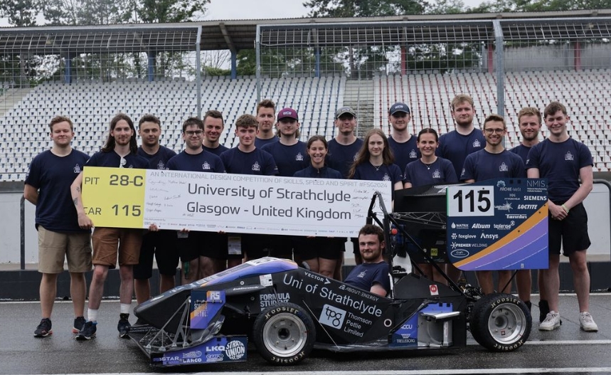 Strathclyde Engineering (@stratheng) on Twitter photo Congratulations to <a href="/UniStrathclyde/">University of Strathclyde</a> Electric Formula student team who came 36th out of 79 teams at #formulastudentgermany 2024!
In this highly competitive design comp, students build a single seated formula style car, competing against student teams from all over the world.
🎉🎉 Congratulations to <a href="/UniStrathclyde/">University of Strathclyde</a> Electric Formula student team who came 36th out of 79 teams at #formulastudentgermany 2024!
In this highly competitive design comp, students build a single seated formula style car, competing against student teams from all over the world.
🎉🎉