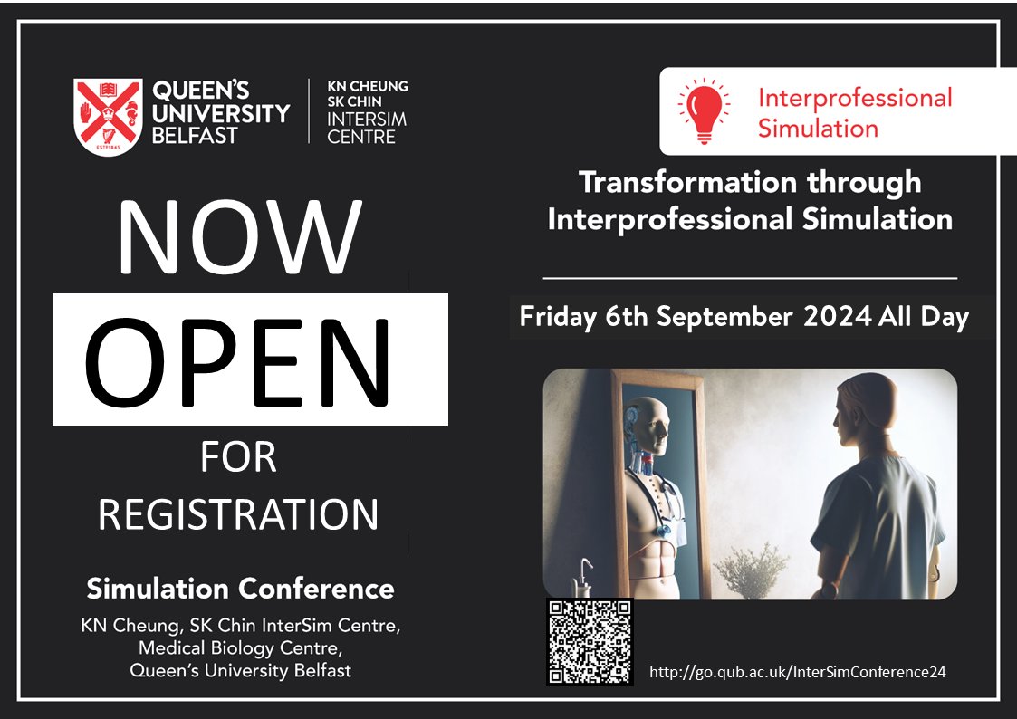 ⏰THE COUNTDOWN HAS BEGUN⏰

Only 7 days to go until our #InterSim24 Conference! Don't miss this chance to attend fascinating talks, engage in workshops and connect with like-minded individuals #IPE 
Register using the QR code below 👇