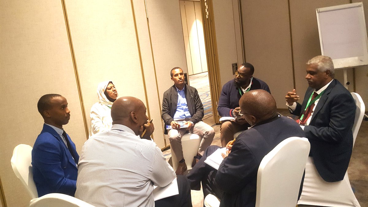 IGADHealthS's tweet photo. #IGADMigration #GlobalCompact4Migration
Day Two of the IGAD Regional Review meeting on the Global Compact for Safe, Orderly and Regular migration in Addis Ababa, Ethiopia.
Group discussion: -on cross-thematic issues (Migration data, Migration Governance, Remittances, labor mobility and Multi stakeholder coordination) that will enable and accelerate the implementation of the GCM.
#GlobalCompact4Migration @IOMRONairobi @DjiboutiIom @IOMEthiopia @giz_gmbh
@EU_Partnerships @WorldBank @UNmigration
@UNICEFEthiopia