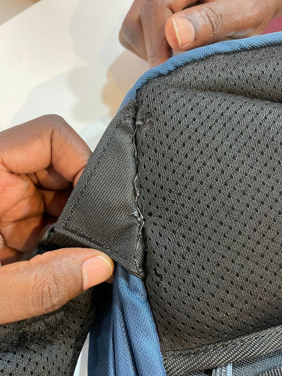 NamsiT's tweet photo. @SamsoniteKe I thought your bags come with a lifetime guarantee. What a shock after I bought a bag from your store and it fell apart after 1 month. The store decided to repair it like this without apologies. So disappointed considering how much it cost!  #buyerbeware https://t.co/W5T3suzWFq