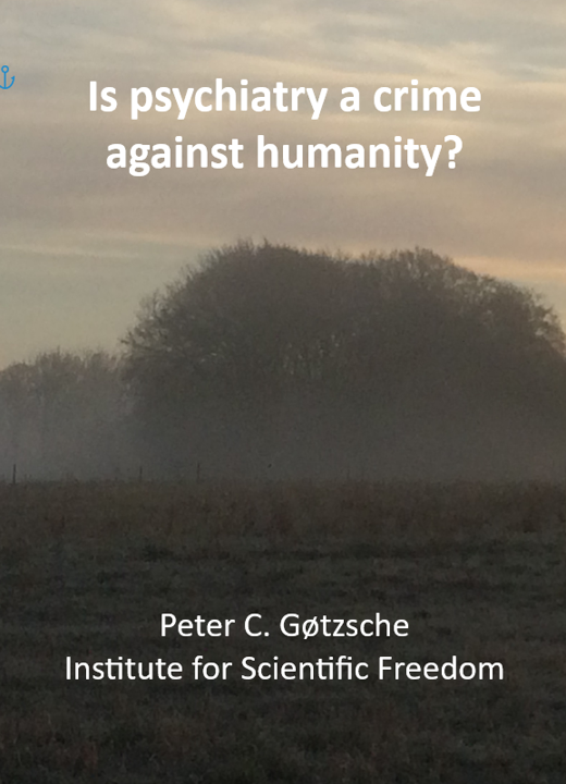 Is psychiatry a crime against humanity? My new book is a frontal attack on biological psychiatry, which uses drugs for almost any mental health issue believing they can fix some non-existent biological abnormality. Download it for free: bit.ly/3Cvobip