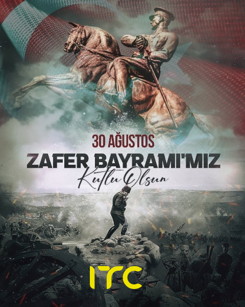 itcturkiye's tweet photo. 30 Ağustos Zafer Bayramı, milletimizin bağımsızlık ve özgürlük mücadelesinin simgesi, tarihe altın harflerle yazılmış bir zaferdir.

Bu zaferin 102. yıl dönümünde, Gazi Mustafa Kemal Atatürk ve silah arkadaşlarını minnetle anıyor, şehitlerimize rahmet diliyoruz. https://t.co/2eIV4dOfgK