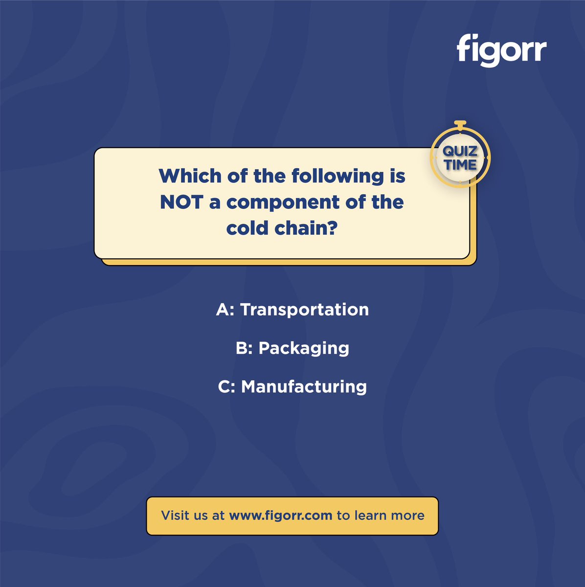 It’s Quiz Time!⏰
How well do you know about The Cold Chain?

Figorr out the answer and let us know in the comments
Which of the following is NOT a component of the cold chain?
#figorr #data #coldchain #b2b #quiz