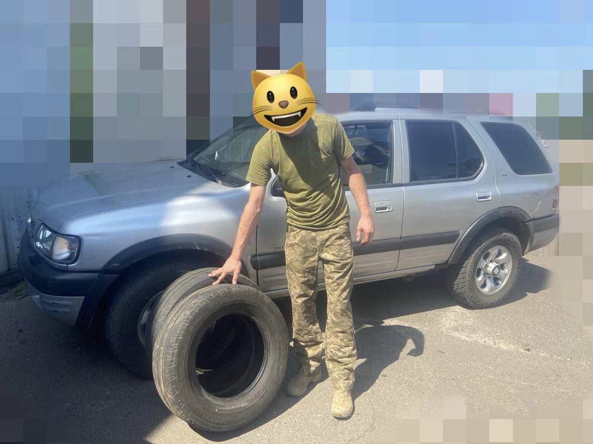 zampotech_ua's tweet photo. The military is grateful for the help and is sharing photos with the received tires. Every contribution matters, every wheel brings victory closer. Together, we will win! #zampotech #NAFO #WheelsOfVictory #NAFOfellas #NAFOworks #StandWithUkraine https://t.co/eDYgdabscO