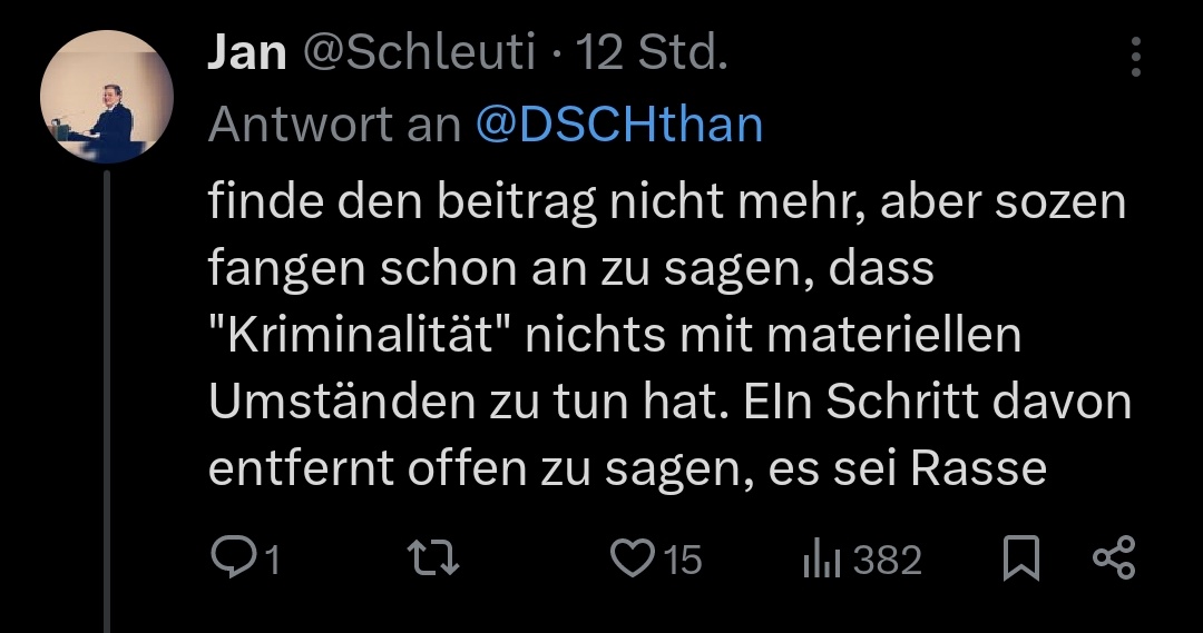 Scheint als seien so manche Sozen nur noch einen Schritt von der Realität entfernt.