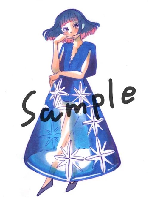 原画のサンプル②A6〜〜 