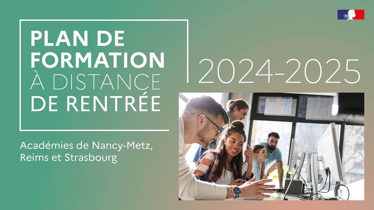🎓 Enseignants : ne manquez pas le #PlanDeRentréeGrandEst !  
Jusqu'au 15/11, 80 formations à distance 🌐 proposées par <a href="/reseau_canope/">Réseau Canopé</a> et vos académies (<a href="/acnancymetz/">Académie de Nancy-Metz</a>, <a href="/AcReims/">Académie de Reims</a>, <a href="/acstrasbourg/">Académie Strasbourg</a>). Thématiques : valeurs de la République, IA, #EMI, et bien +
▶️ reseau-canope.fr/plan-de-format…