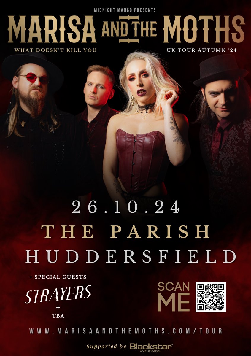strayers666's tweet image. Catch Strayers on tour with the magnificent Marisa And The Moths, this Autumn:

25/10/24 @ The Musician - LEICESTER 
26/10/24 @ The Parish - HUDDERSFIELD
07/11/24 @ Moonshine - PORTSMOUTH

🎟️ strayers.co.uk 

#strayers #marisaandthemoths #tour #liveshows #livemusic