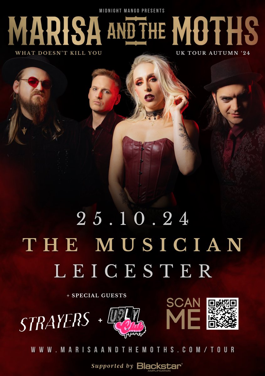 strayers666's tweet image. Catch Strayers on tour with the magnificent Marisa And The Moths, this Autumn:

25/10/24 @ The Musician - LEICESTER 
26/10/24 @ The Parish - HUDDERSFIELD
07/11/24 @ Moonshine - PORTSMOUTH

🎟️ strayers.co.uk 

#strayers #marisaandthemoths #tour #liveshows #livemusic