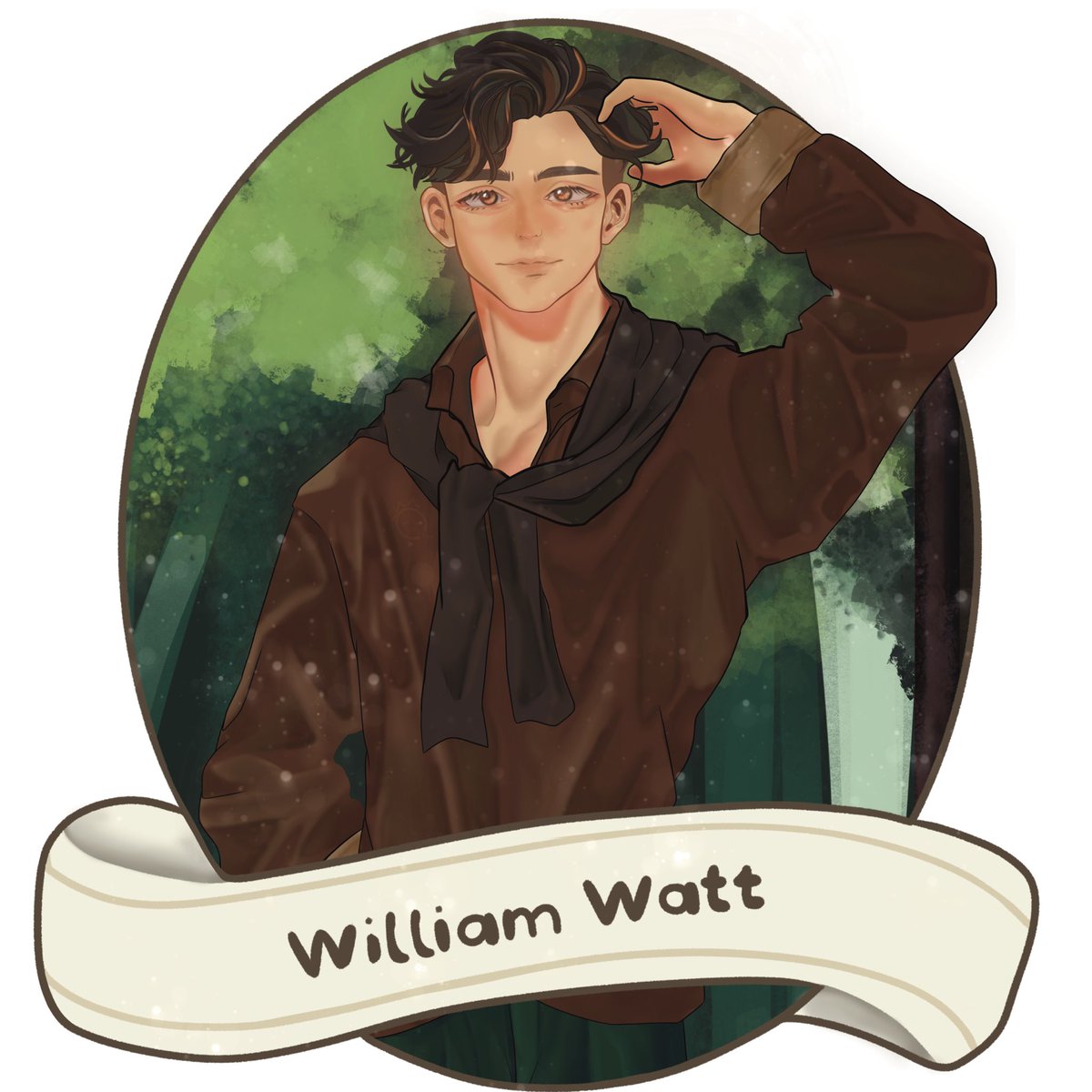 William Watt from <a href="/UnwoundGames/">Echoes of the Plum Grove is on Nintendo Switch!🌱</a> 

#EchoesOfThePlumGrove #FanArt