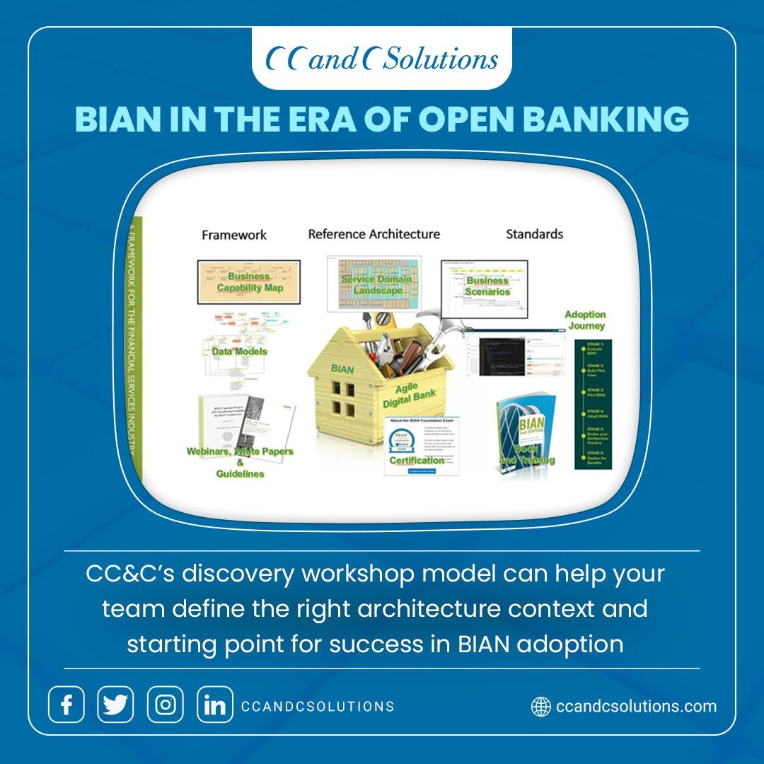 ccandcsolutions's tweet photo. Bian in the era of open banking
For more details visit : https://t.co/jJ9Oisj9kZ
#CCandCSolutions #CCandC #ITArchitecture #ITConsultingServices #Bian #certificationcourse #ittraining #itprofessionals #itcourse #softwarecourse #framework #datamodels #agile #digitalbanking https://t.co/i8hgyx9unl