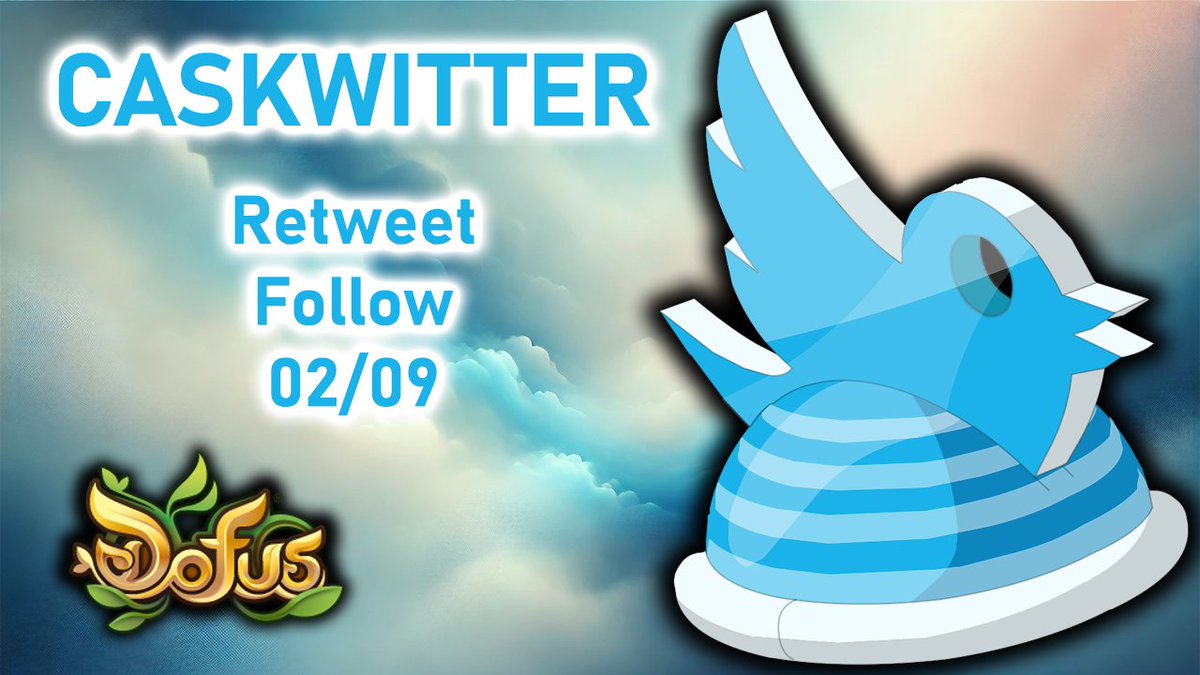 GryfoxGaming's tweet image. Dofus fête ses 20 ans 🎂
Tente de remporter un Caskwitter sur #Dofus !

Pour participer :
- Retweet + Follow
- Tirage au sort Lundi

Propose moi en réponse une idée d'amélioration pour Dofus Unity 🛠️📝

Sur ce, je vais prendre mon TGV pour aller à la Convention Ankama 🛤️