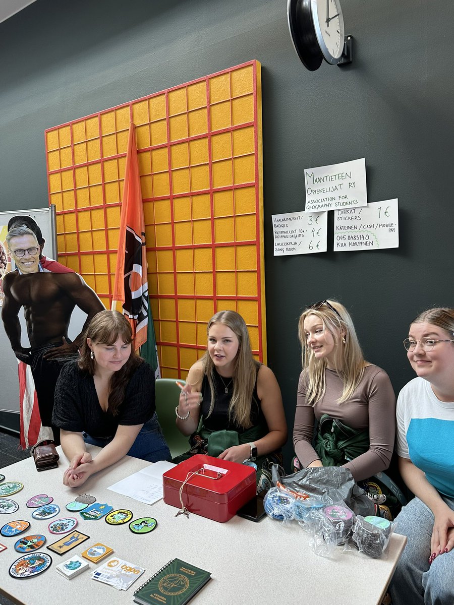 Petri Pellikka 🇫🇮 (@petripellikka) on Twitter photo New students storm to the <a href="/KumpulaScience/">Faculty of Science, University of Helsinki</a> campus <a href="/helsinkiuni/">University of Helsinki</a> among the old ones.
Welcome!
Student organisations, including geography students, sell badges to the overalls. Nice to see president <a href="/alexstubb/">Alexander Stubb</a> overseeing it. New students storm to the <a href="/KumpulaScience/">Faculty of Science, University of Helsinki</a> campus <a href="/helsinkiuni/">University of Helsinki</a> among the old ones.
Welcome!
Student organisations, including geography students, sell badges to the overalls. Nice to see president <a href="/alexstubb/">Alexander Stubb</a> overseeing it.