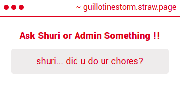 is this sling or my sis?...
anyways
YES. I OBVIOUSLY DID. THE PLACE IS SPOTLESS.