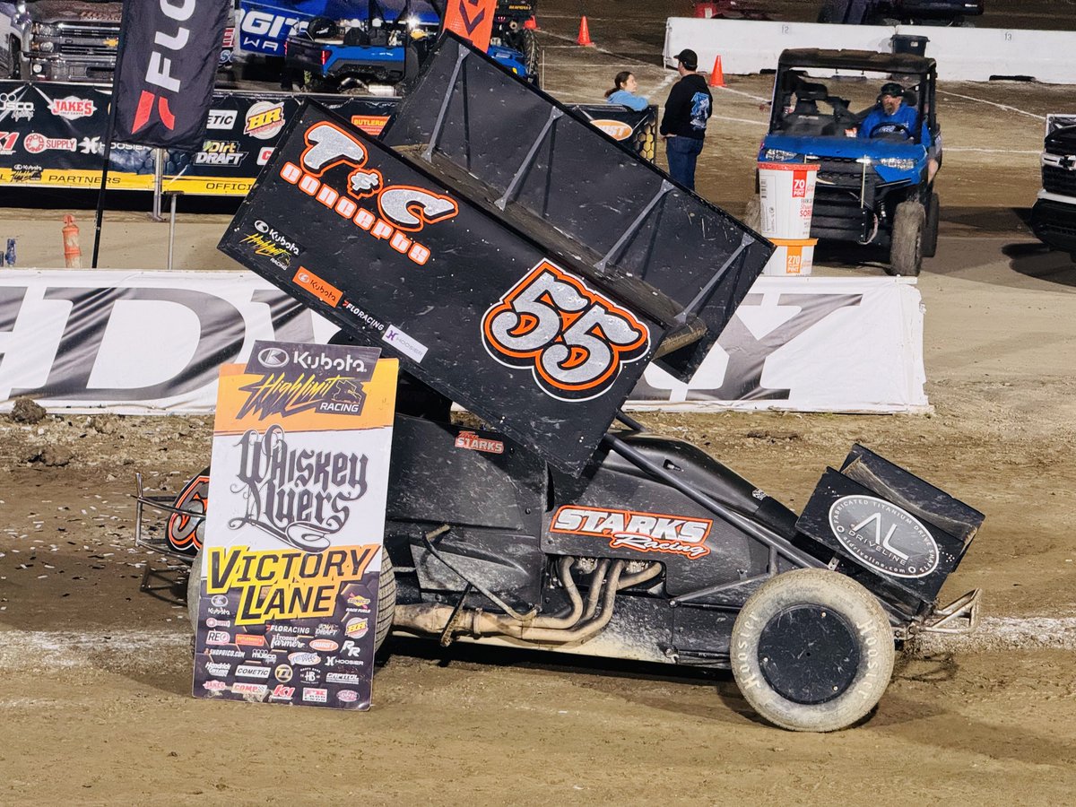 Batting 1.000%

<a href="/Starks55Trey/">Trey Starks</a> is now 2-for-2 on finding @WhiskeyMyers Victory Lane with @Kubota_USA High Limit Racing!