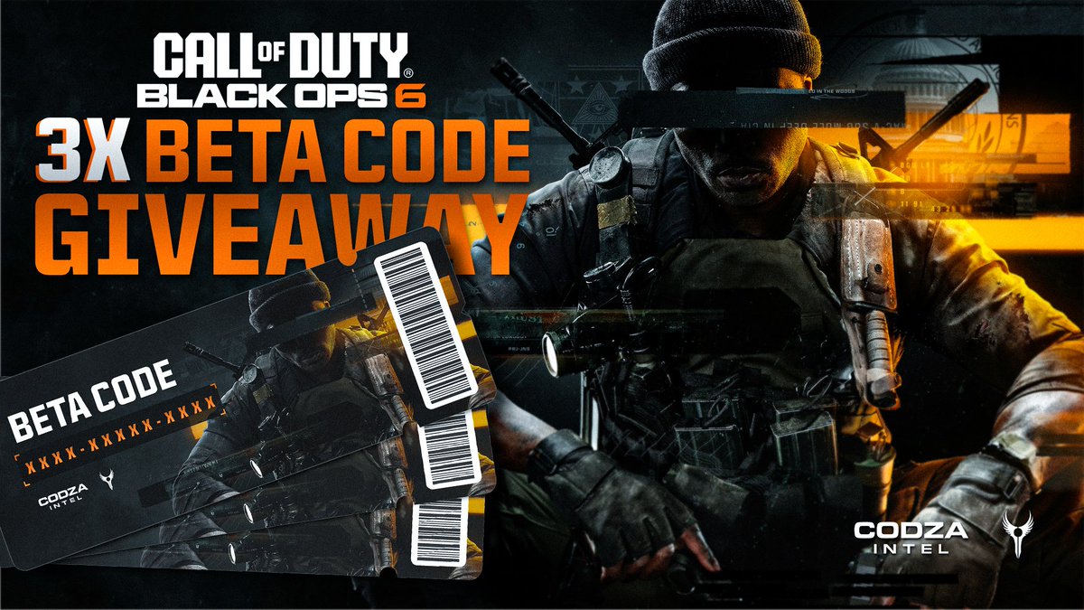 CODZA Intel (@codzaintel) on Twitter photo The #BlackOps6 early access beta officially starts today at 7pm SAST.
Do you still need a code? We have 3 for you and your friends 👀
- Follow <a href="/CODZAIntel/">CODZA Intel</a>
- Like and Retweet this post
- Tag 2 friends
3 winners will be chosen at 4pm SAST. The #BlackOps6 early access beta officially starts today at 7pm SAST.
Do you still need a code? We have 3 for you and your friends 👀
- Follow <a href="/CODZAIntel/">CODZA Intel</a>
- Like and Retweet this post
- Tag 2 friends
3 winners will be chosen at 4pm SAST.
