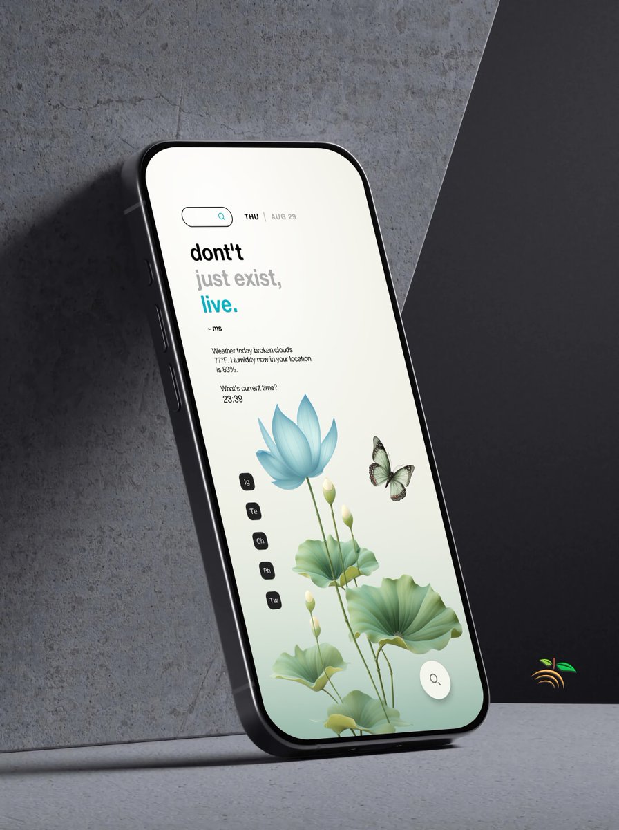 mangosetups's tweet image. A Fresh Floral Home Screen ❇️
• Launcher @NiagaraLauncher
• Dream Walls @AndroidTools3
• Letters Icon Pack @tanujnotes
• Floral Kwgt @theandrofreak
• Template @nalankang1
#androidsetup #wallpapers
#androidcustomization
#mangosetups #homescreen
🥭 mangosetups.in